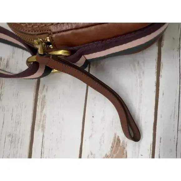 Fossil Elle Silhouette Tooled Leather Crossbody Purse